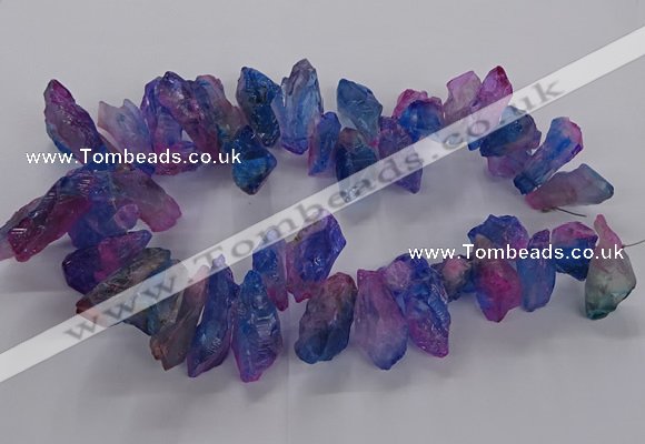 CTD2889 Top drilled 12*28mm - 16*45mm sticks quartz beads