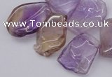 CTD303 Top drilled 15*20mm - 20*25mm freeform ametrine gemstone beads