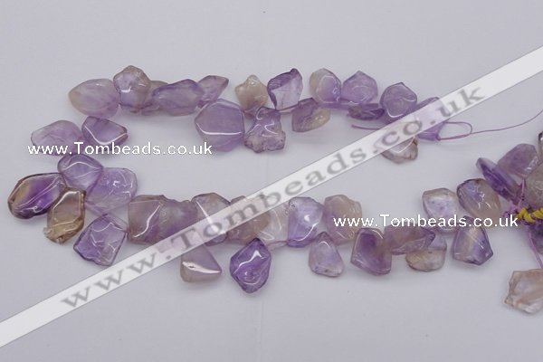 CTD303 Top drilled 15*20mm - 20*25mm freeform ametrine gemstone beads