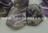 CTD304 Top drilled 15*20mm - 20*25mm freeform dogtooth amethyst beads