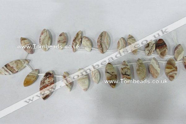 CTD32 Top drilled 11*23mm – 15*35mm marquise agate gemstone beads