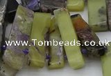 CTD330 Top drilled 10*25mm - 10*45mm sticks charoite beads