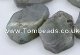 CTD333 Top drilled 15*20mm - 25*30mm freeform labradorite beads