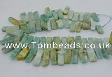 CTD3517 Top drilled 10*20mm - 12*40mm sticks amazonite beads