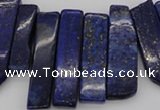 CTD352 Top drilled 10*28mm - 10*50mm wand lapis lazuli beads