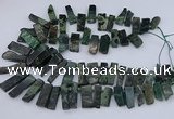 CTD3521 Top drilled 10*20mm - 12*40mm sticks kambaba jasper beads