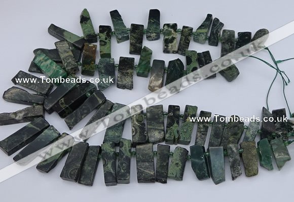 CTD3521 Top drilled 10*20mm - 12*40mm sticks kambaba jasper beads