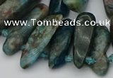 CTD3543 Top drilled 10*20mm - 15*40mm freeform apatite beads