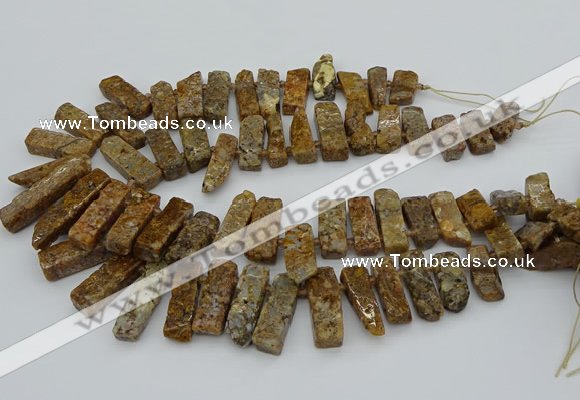 CTD3545 Top drilled 10*20mm - 12*35mm sticks opal gemstone beads