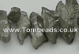 CTD3558 Top drilled 10*20mm - 12*30mm sticks plated quartz beads