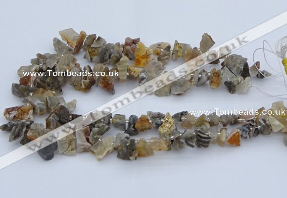 CTD3591 Top drilled 8*10mm - 15*25mm freeform druzy agate beads