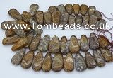 CTD3597 Top drilled 10*22mm - 20*45mm freeform opal gemstone beads
