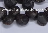 CTD3605 Top drilled 10*14mm - 13*18mm nuggets garnet beads