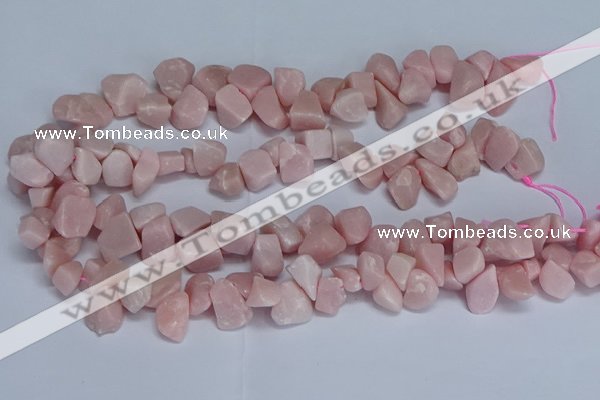 CTD3606 Top drilled 10*14mm - 13*18mm nuggets Chinese pink opal beads