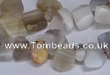 CTD3609 Top drilled 10*14mm - 13*18mm nuggets botswana agate beads