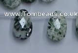 CTD3618 Top drilled 13*22mm briolette moss agate gemstone beads