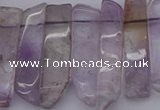 CTD366 Top drilled 10*25mm - 10*45mm wand amethyst beads