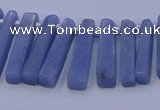 CTD3694 Top drilled 6*15mm - 8*35mm sticks blue angel skin gemstone beads