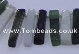 CTD3695 Top drilled 6*15mm - 8*35mm sticks jade beads wholesale