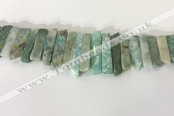 CTD3735 Top drilled 8*20mm - 10*50mm sticks amazonite gemstone beads