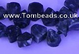 CTD3861 Top drilled 8*10mm - 10*12mm freeform seraphinite beads