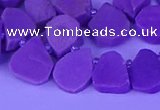 CTD3872 Top drilled 10*12mm - 14*16mm freeform kunzite beads