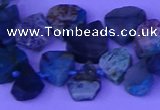 CTD3876 Top drilled 8*10mm - 12*14mm freeform chrysocolla beads