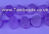 CTD3886 Top drilled 8*10mm - 10*14mm freeform kunzite beads