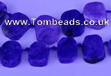 CTD3888 Top drilled 10*14mm - 11*15mm freeform charoite beads