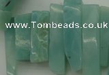 CTD390 Top drilled 10*20mm - 12*50mm wand amazonite beads