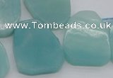 CTD392 Top drilled 20*25mm - 22*28mm freeform amazonite beads