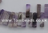 CTD400 Top drilled 4*15mm - 6*20mm sticks amethyst gemstone beads