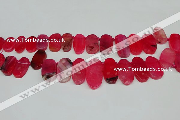 CTD4005 Top drilled 14*22mm - 22*42mm freeform agate gemstone beads