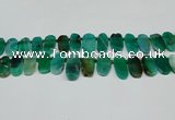 CTD4007 Top drilled 14*22mm - 22*42mm freeform agate gemstone beads