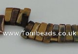 CTD402 Top drilled 4*15mm - 6*20mm sticks yellow tiger eye beads