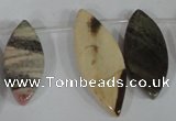 CTD41 Top drilled 10*23mm – 15*40mm marquise jasper beads