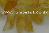 CTD417 Top drilled 10*20mm - 15*35mm nuggets citrine gemstone beads