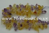 CTD419 Top drilled 10*20mm - 15*35mm nuggets amethyst & citrine beads