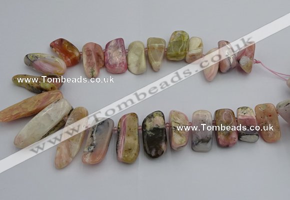 CTD451 15.5 inches 15*25mm - 15*48mm freeform pin opal gemstone beads