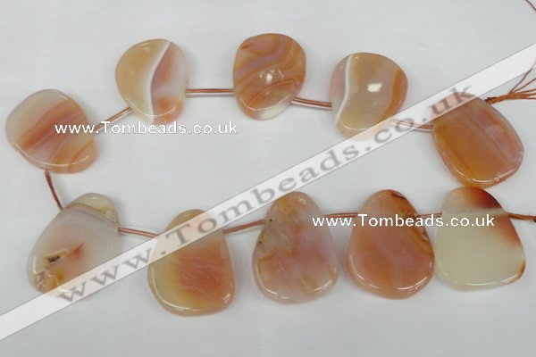 CTD503 Top drilled 25*35mm - 30*40mm freeform agate beads