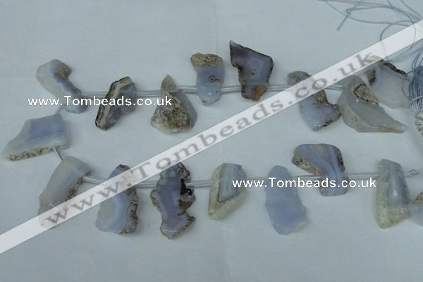 CTD519 Top drilled 15*25mm - 25*38mm freeform agate beads