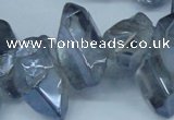 CTD544 Top drilled 10*15mm - 15*30mm nuggets plated quartz beads