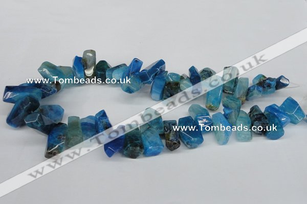 CTD606 Top drilled 10*18mm - 12*28mm nuggets agate gemstone beads