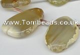 CTD610 Top drilled 25*35mm - 30*40mm freeform agate gemstone beads