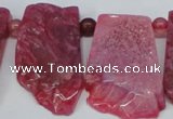 CTD658 Top drilled 25*40mm - 30*55mm freeform agate beads