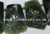 CTD660 Top drilled 25*40mm - 30*55mm freeform agate beads