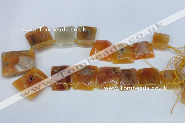 CTD662 Top drilled 25*30mm - 30*40mm freeform agate beads