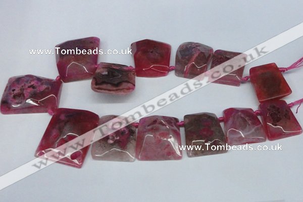 CTD663 Top drilled 25*30mm - 30*40mm freeform agate beads