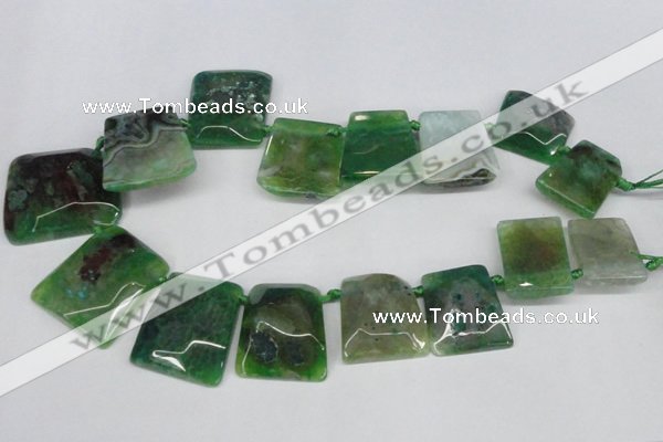 CTD664 Top drilled 25*30mm - 30*40mm freeform agate beads