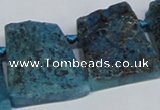 CTD665 Top drilled 25*30mm - 30*40mm freeform agate beads